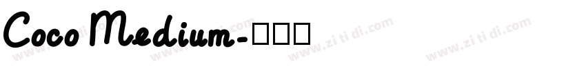 Coco Medium字体转换